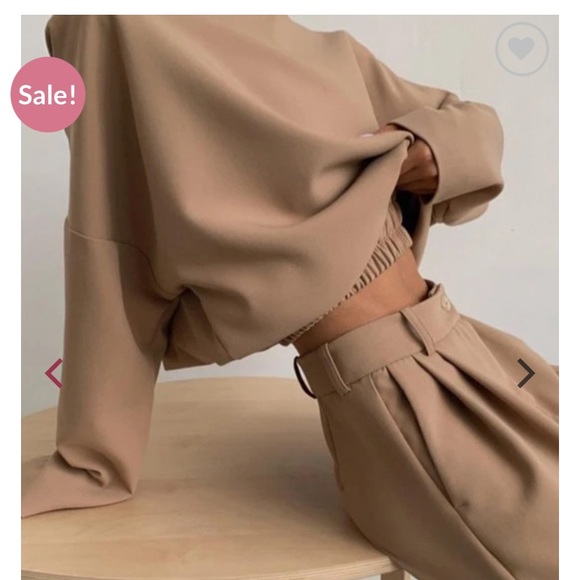 Taupe long sleeve blouse - Picture 4 of 7